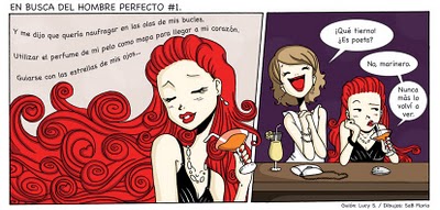 Tira c&oacute;mica dedicada a la peluquer&iacute;a